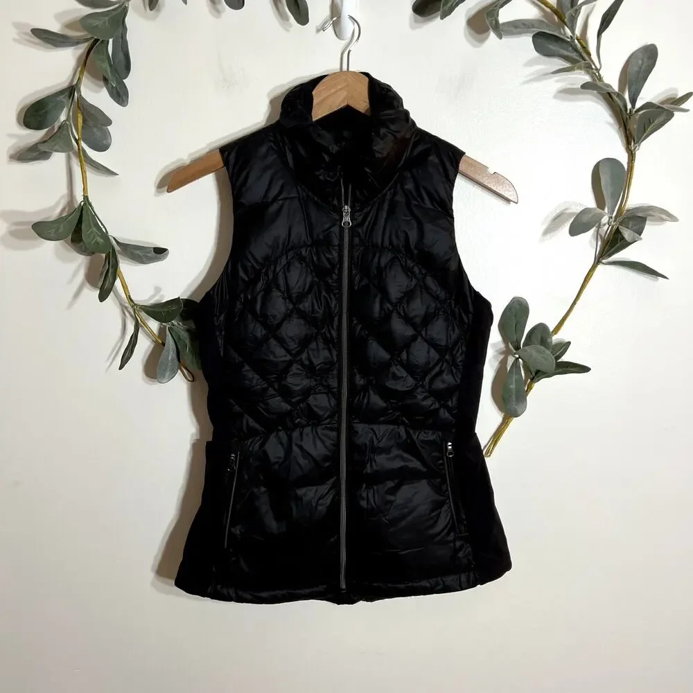 Lululemon Black Down For A Run Vest Size 6